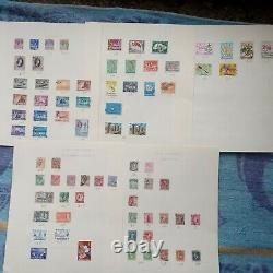 Old Stamp Album Collection Of 800 Commonwelth Stamps Amazing Lots Of Victoria