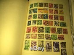 Old Stamp Album Du Monde, Childs Collection IL Y A Plusieurs Décennies