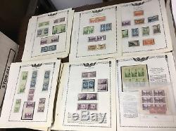 Old Used / Mint Collection De Timbres Américains Sur Pages + Albums! Vente De Biens Trouver! À Voir