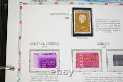 PAYS-BAS ANNÉES 1970-1990 COLLECTION DE PLUS DE 225 TIMBRES NEUFS ET OBLITÉRÉS DANS UN ALBUM WHITE ACE