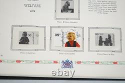 PAYS-BAS ANNÉES 1970-1990 COLLECTION DE PLUS DE 225 TIMBRES NEUFS ET OBLITÉRÉS DANS UN ALBUM WHITE ACE