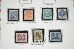 PAYS-BAS années 1850-1960 collection de plus de 475 timbres neufs et oblitérés dans un album White Ace