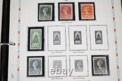 PAYS-BAS années 1850-1960 collection de plus de 475 timbres neufs et oblitérés dans un album White Ace