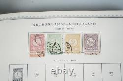 PAYS-BAS, années 1880-1960 : collection de plus de 2 050 timbres conservée dans un album Minkus