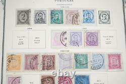 PORTUGAL 1850s-1980s COLLECTION DE PLUS DE 1 050 TIMBRES ALBUM SPÉCIALITÉ SCOTT