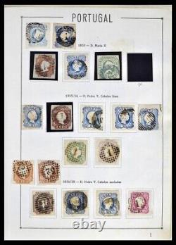 PORTUGAL 1852-1999 Utilisé avec des Articles Clés dans 2 Albums Collection de Timbres