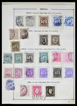 PORTUGAL 1852-1999 Utilisé avec des Articles Clés dans 2 Albums Collection de Timbres