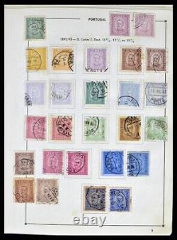 PORTUGAL 1852-1999 Utilisé avec des Articles Clés dans 2 Albums Collection de Timbres