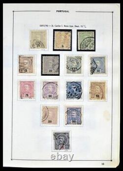 PORTUGAL 1852-1999 Utilisé avec des Articles Clés dans 2 Albums Collection de Timbres