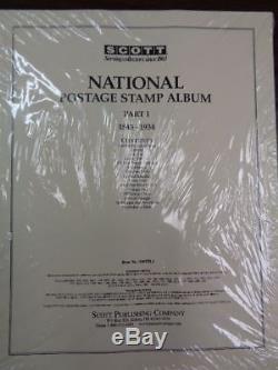 Pages De La Collection D'album De Scott Us National Stamp Supplément 1845-1934 Pt I 100ntl1