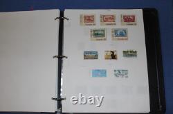 Pages de classeur de timbres du Canada jusqu'à 1998 collection utilisée incluant meilleur BlueLakeStamps