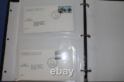 Pages de classeur de timbres du Canada jusqu'à 1998 collection utilisée incluant meilleur BlueLakeStamps