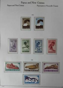 Papouasie Nouvelle-guinée Collection 1901-85 Kabe Hingeless Album, Mint Nh/lh Scott 670 $