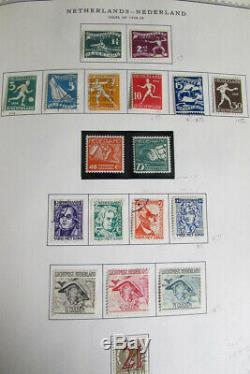 Pays-bas Monnaie Collection Utilisé Dans Minkus Album Stamp
