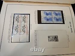 Plus de 400 timbres États-Unis Liberty Plate Block Stamp Album Collection 4E46