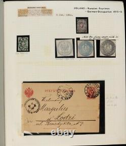 Pologne 1860-1948 Collection En Album. Sg Chat £25,000+. Impressionnant Et Précieux
