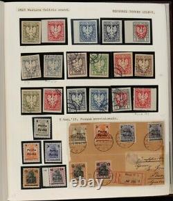 Pologne 1860-1948 Collection En Album. Sg Chat £25,000+. Impressionnant Et Précieux