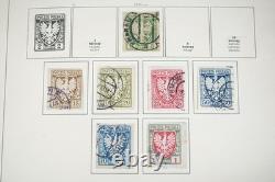 Pologne 1918-1964 Collection de plus de 1 150 timbres neufs et oblitérés Album Schaubek