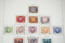 Pologne 1918-1964 Collection de plus de 1 150 timbres neufs et oblitérés Album Schaubek