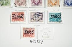 Pologne 1918-1964 Collection de plus de 1 150 timbres neufs et oblitérés Album Schaubek