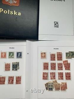 Pologne 1944 To 1959 Complete Collection With Sheets, Surcharges In Davo Album