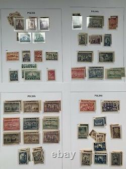 Pologne 1944 To 1959 Complete Collection With Sheets, Surcharges In Davo Album
