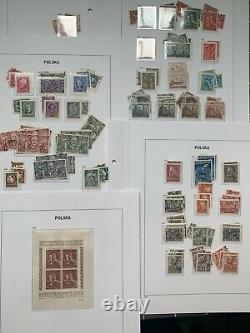 Pologne 1944 To 1959 Complete Collection With Sheets, Surcharges In Davo Album