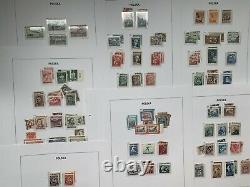 Pologne 1944 To 1959 Complete Collection With Sheets, Surcharges In Davo Album