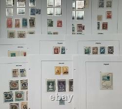 Pologne 1944 To 1959 Complete Collection With Sheets, Surcharges In Davo Album