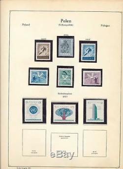 Pologne 1955/72 Collection D’album Abria Hingeless (plus De 1000) Alb824