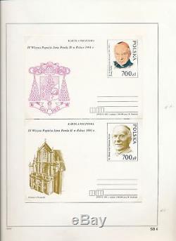 Pologne Pape Jean-paul Religion Covers Cartes Collection De Timbres Dans Albumalb744