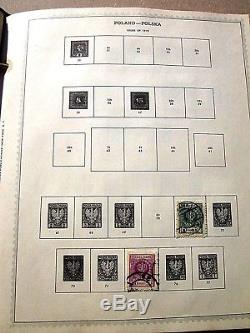 Pologne Stamp Album Collection Minkus 1919 1969 630 Charnière À Neuf Et Usagé Reduced