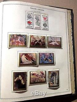 Pologne Stamp Album Collection Minkus 1919 1969 630 Charnière À Neuf Et Usagé Reduced
