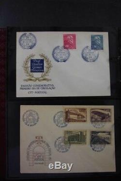 Portugal Collection De Timbres Énormes De 17 Albums De 1949-2008 Des Acores Madeira 1000+ Fdc