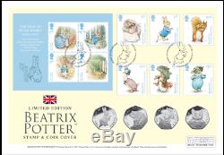 Pré-commande 2017 Ultime Beatrix Potter Stamp Cover Avec Tous Les 9 Pièces Et Album 2016