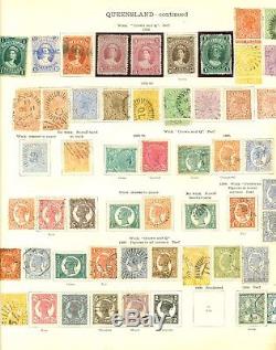 Queensland 1860-1908 Collection Sur Les Pages De L'album. Menthe Et Utilisé. Belle Gamme De