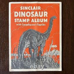 Rare 1935 Sinclair Raffinage Promo Dinosaure Timbre Album Reptiles Contemporains