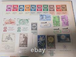 Rare Anciennes Collections de Timbres Israéliens dans un Exceptionnel Album