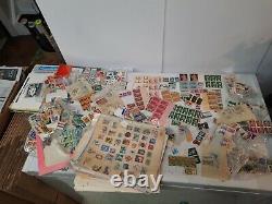 Rare Timbres Milliers Énormes Collection World Wide Pre Wwii Doit Voir
