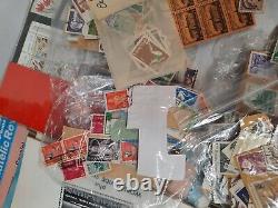 Rare Timbres Milliers Énormes Collection World Wide Pre Wwii Doit Voir