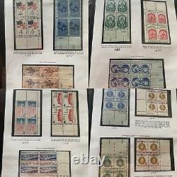 Rare USA Postal? Collection De Timbres 2 Livres Collectors Timbres 1940-1961