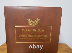 Répliques dorées de l'album de timbres de collection des États-Unis août 1981-octobre 1982