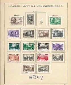 Russia 1948/62 Schaubek Album Imprimé Collection M & U (appx 700 Articles) Alb214