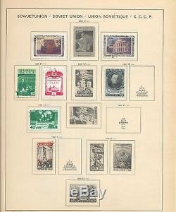 Russia 1948/62 Schaubek Album Imprimé Collection M & U (appx 700 Articles) Alb214