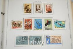 Russie 1962-1980 Collection de plus de 2 350 timbres neufs et utilisés stockés dans un album Minkus