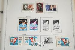 Russie 1962-1980 Collection de plus de 2 350 timbres neufs et utilisés stockés dans un album Minkus