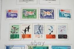 Russie 1962-1980 Collection de plus de 2 350 timbres neufs et utilisés stockés dans un album Minkus
