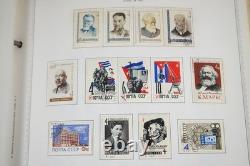 Russie 1962-1980 Collection de plus de 2 350 timbres neufs et utilisés stockés dans un album Minkus