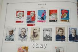 Russie 1964-1998 Collection de plus de 3800 timbres neufs et oblitérés stockés dans un album Scott