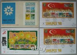 S2211 Singapour Plus De 600 Fdc 1949 Collection 2012 Dans 14 Albums